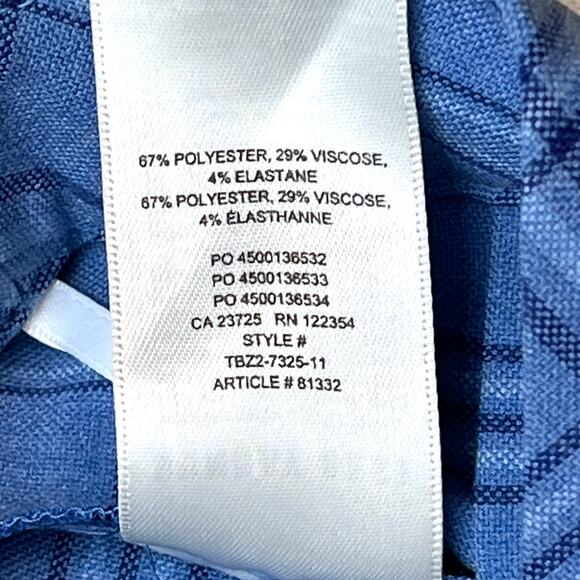 NWT Aritzia Sunday Best Olive Plaid Pleated Mini Skirt Blue Size 0 - Picture 7 of 7